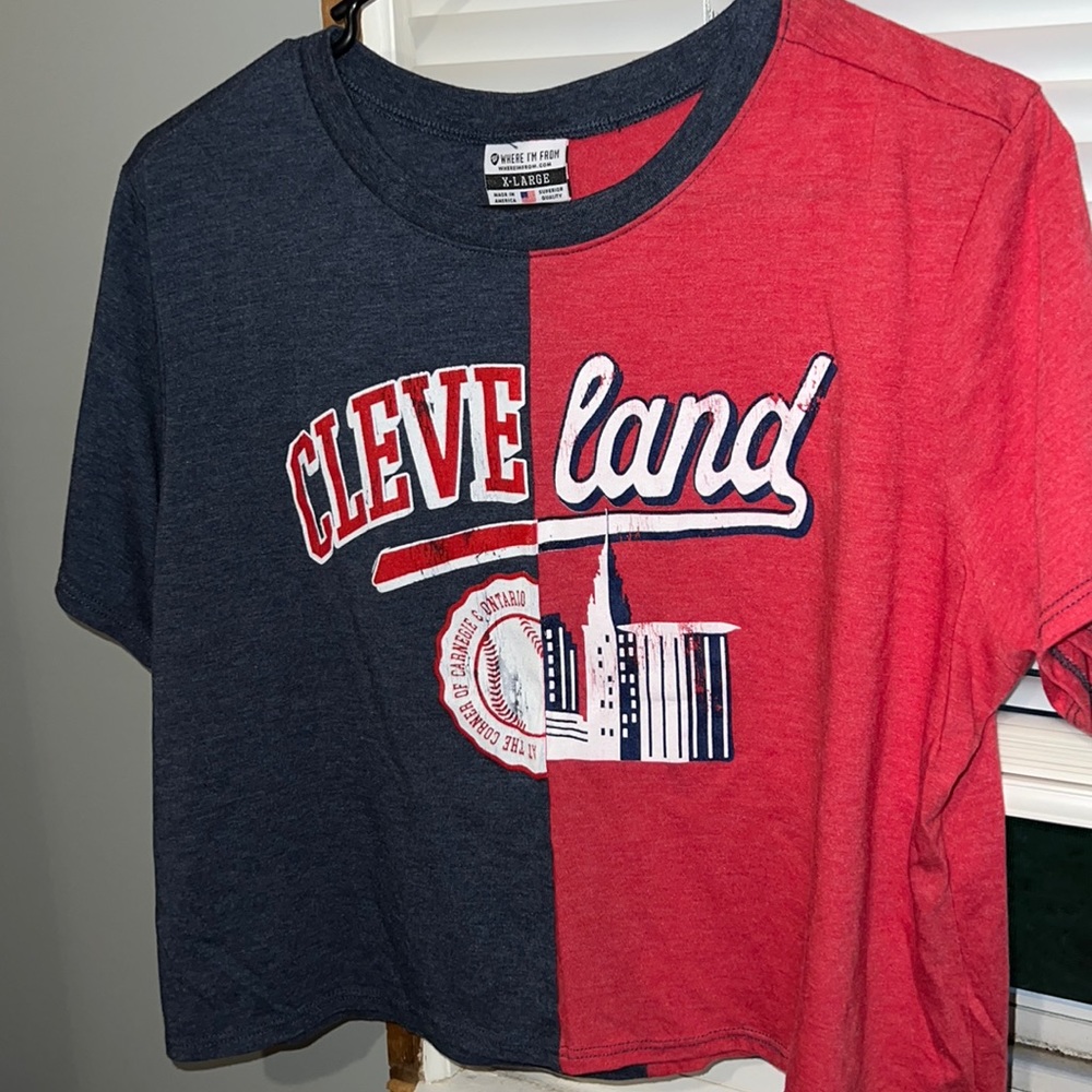 Cleveland split crop top